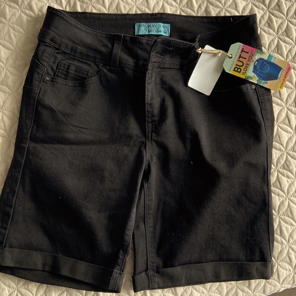 Wax Jean 🔥 Butt-Lifting Black Shorts